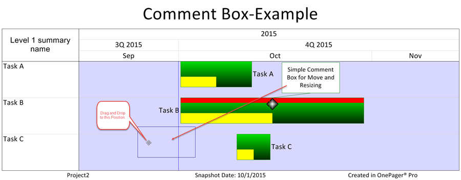 Creating and Managing Comment Boxes - OnePager Documentation